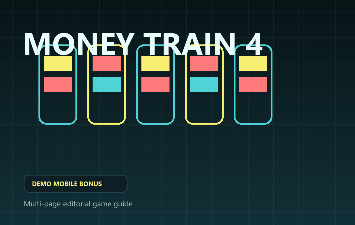 Money Train 4 game cover for demo mode, mobile play and bonus access